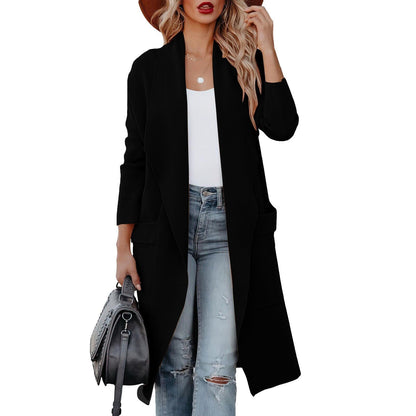Kylie | Elegant Knitted Winter Suede Coat