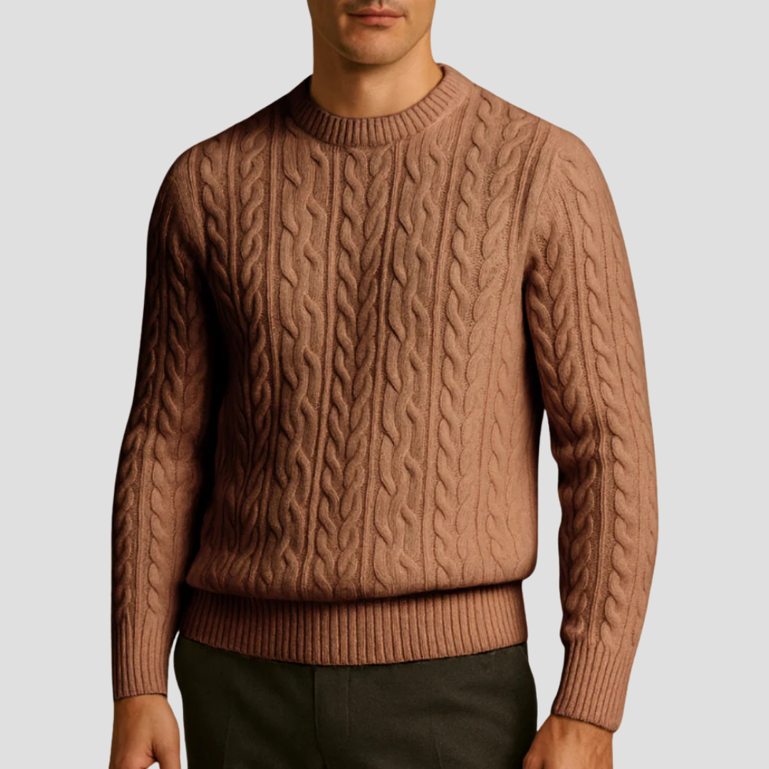 Men’s Timeless Textured Knit Sweater