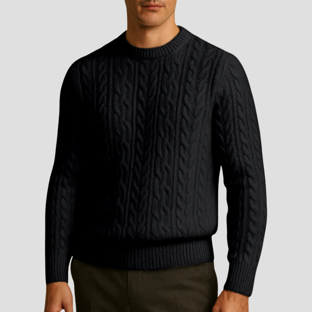Men’s Timeless Textured Knit Sweater