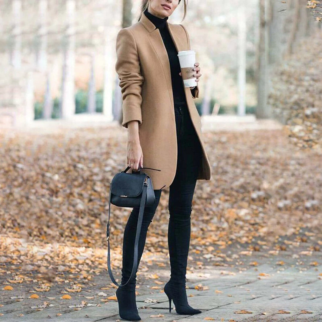 Chic Ladies' Oversized Trench Coat - BritishElegance