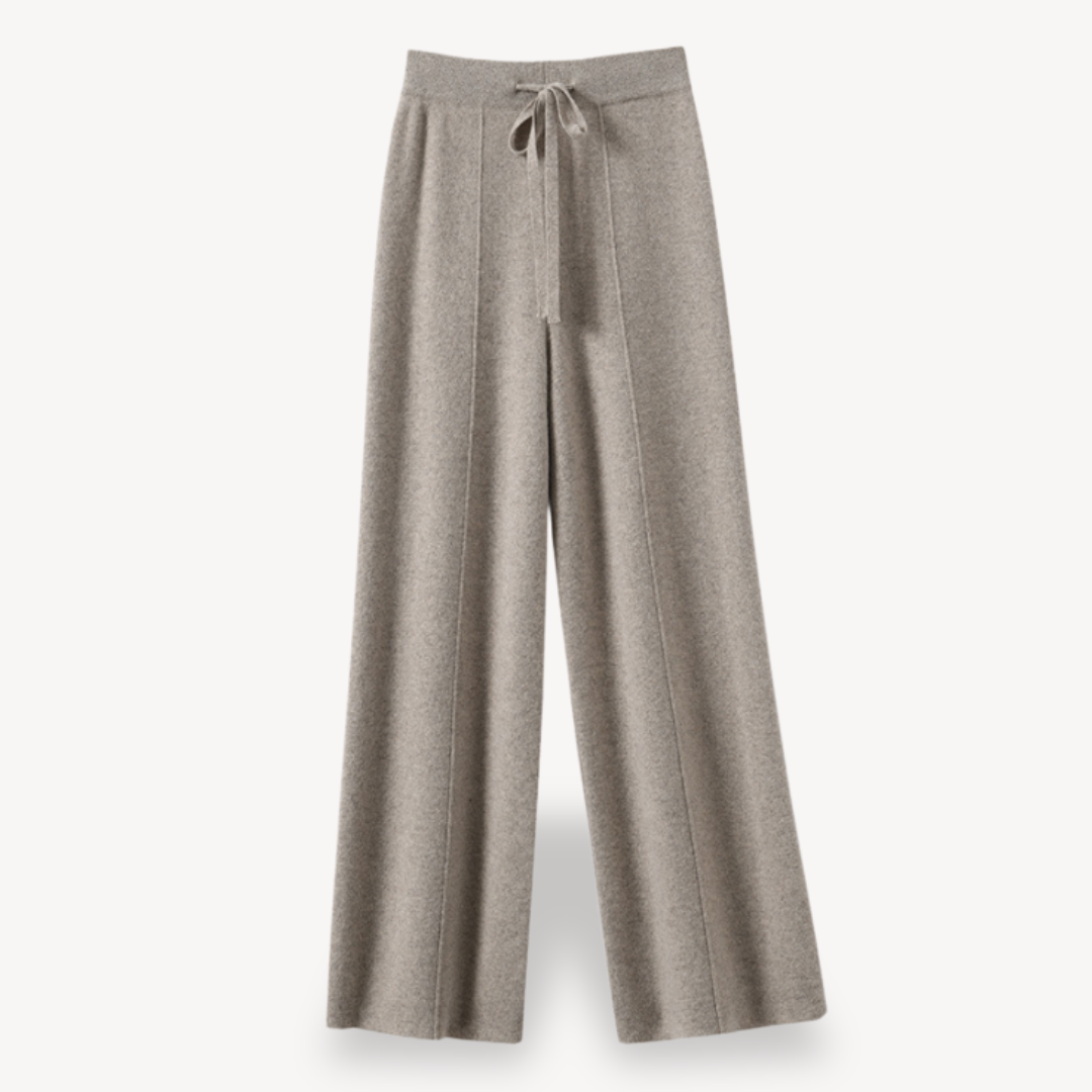 Women's Cashmere Wide-Leg Pants - Luxurious Loungewear