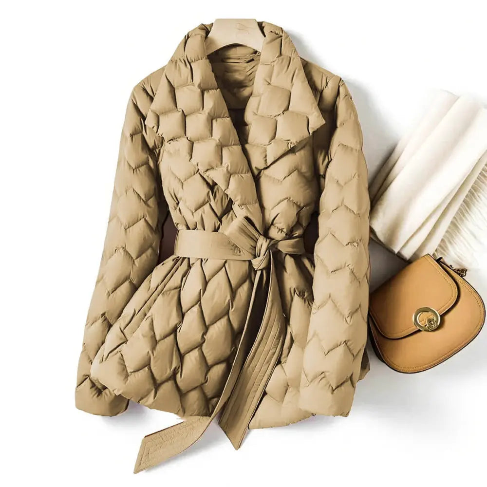 Hazel - Stylish Quilted Down Coat for Women