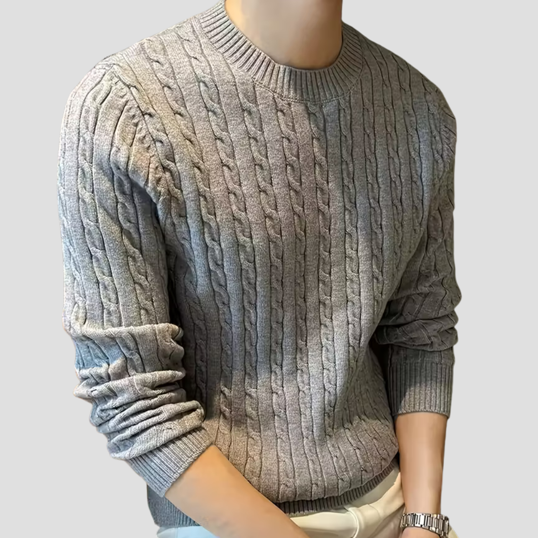Men’s Classic Textured Knit Pullover
