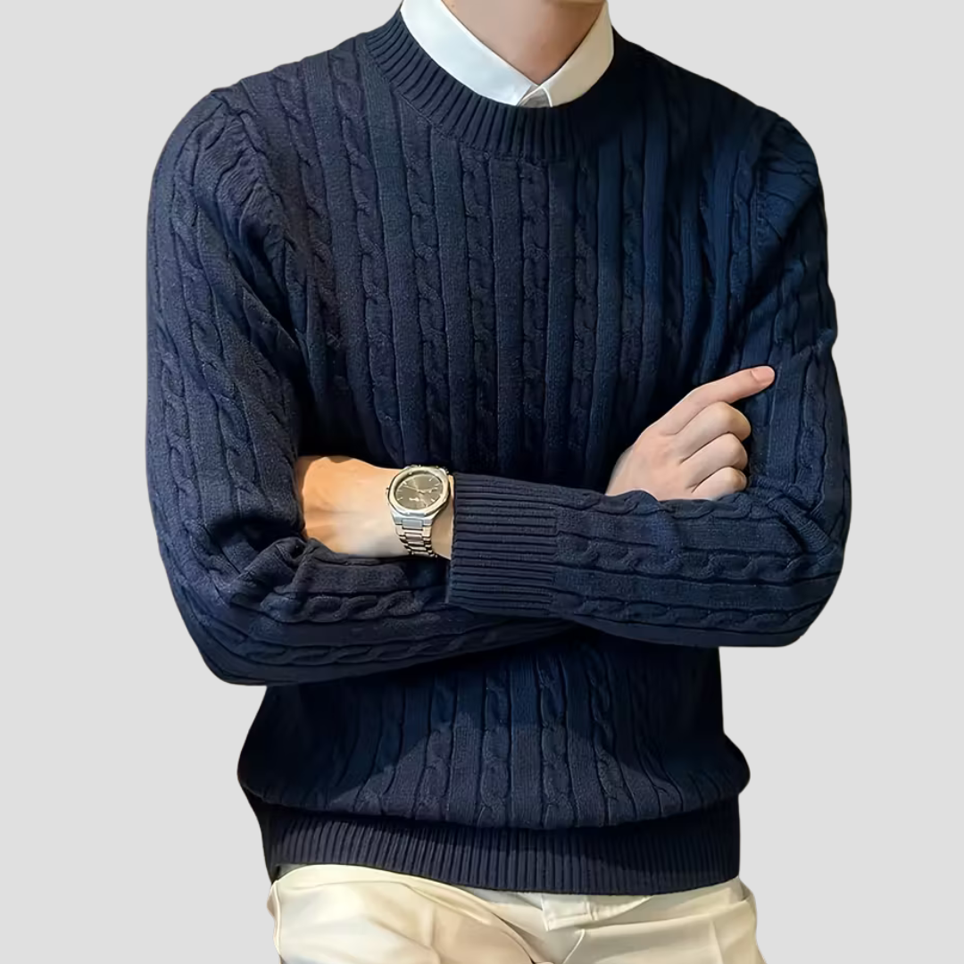 Men’s Classic Textured Knit Pullover