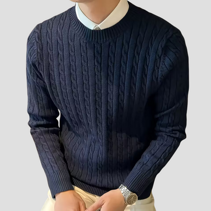 Men’s Classic Textured Knit Pullover