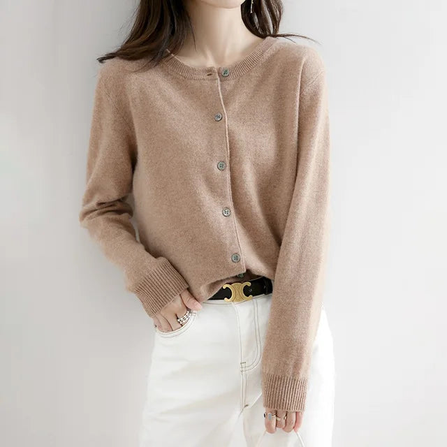 Sophie | Ladies soft cashmere cardigan with button closure