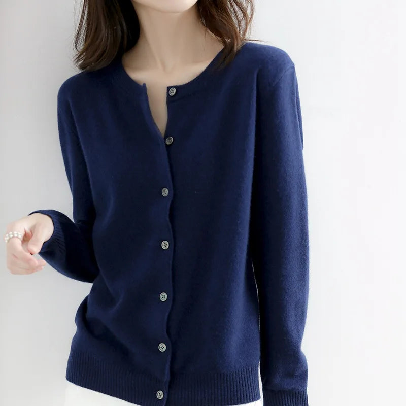 Sophie | Ladies soft cashmere cardigan with button closure