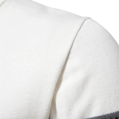 Knit Blend Sweater - High Neck Half Zip & Easy Wear