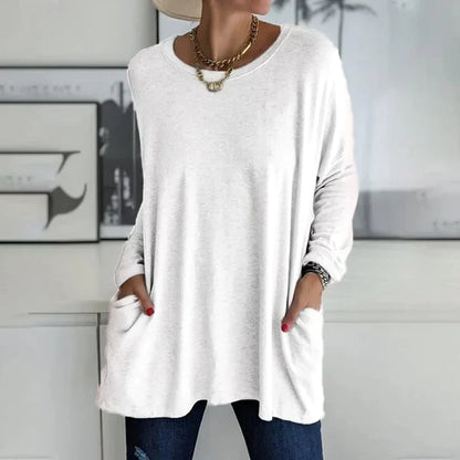 Knit-Blend Sweater - Rounded Shape & Easy Movement Fit