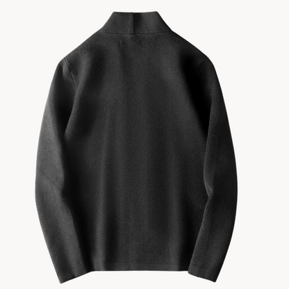 Knit Cardigan – Button Front & Ribbed Trim For Warmth