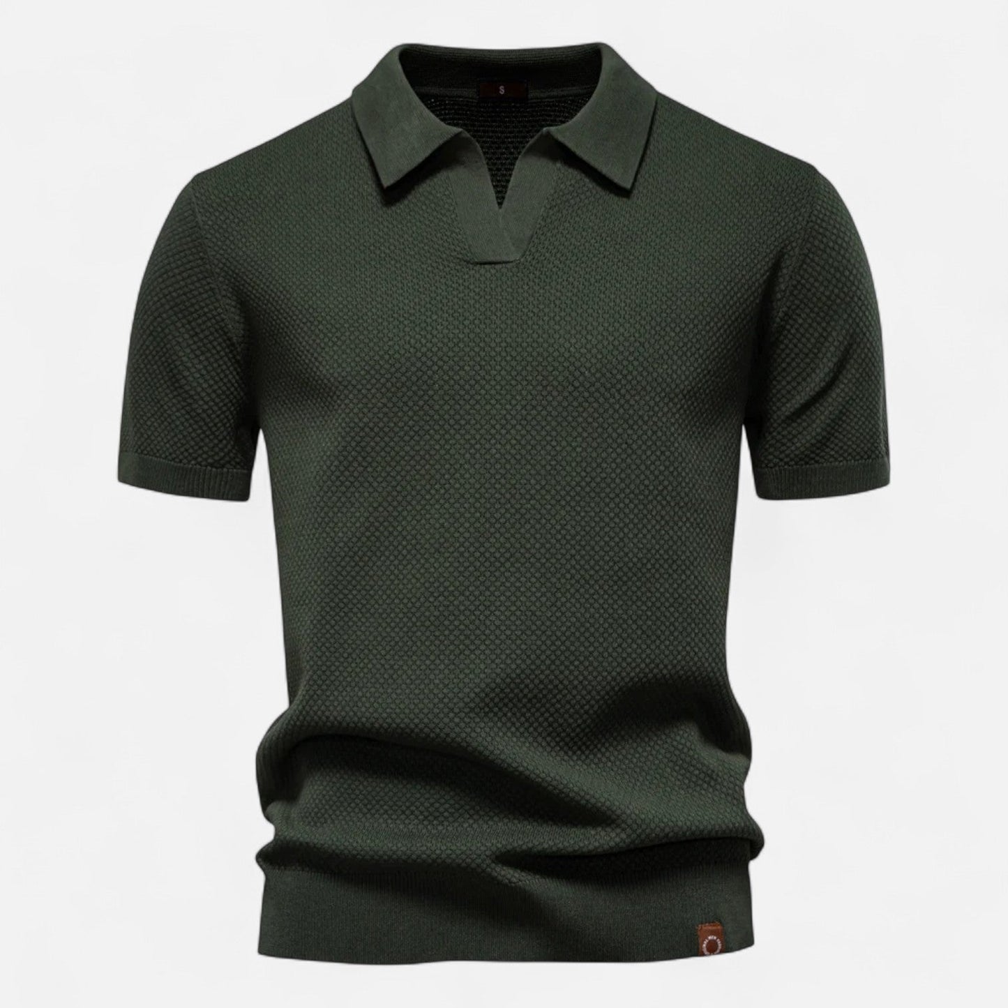 Knit Polo Shirt - Breathable Knit Blend Collar & Mobility
