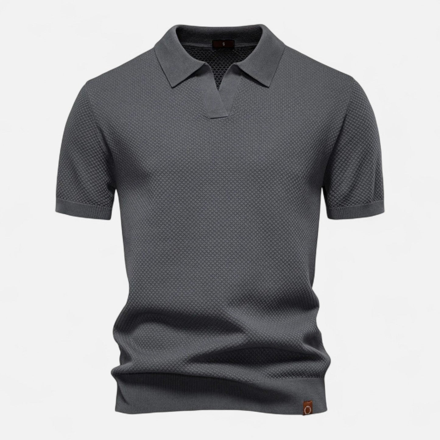 Knit Polo Shirt - Breathable Knit Blend Collar & Mobility