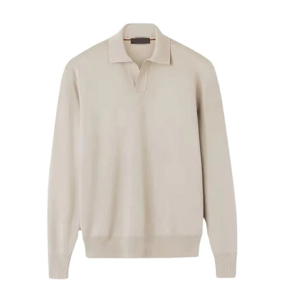 Knit Polo Shirt - Relaxed Fit & Easy Full Arm Movement