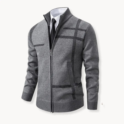 Knit Sweater - Full Zip Front & Soft Yarn Blend Warmth