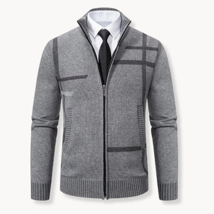 Knit Sweater - Full Zip Front & Soft Yarn Blend Warmth