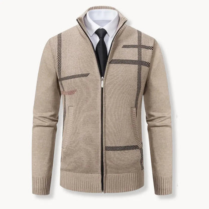 Knit Sweater - Full Zip Front & Soft Yarn Blend Warmth