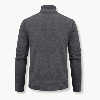 Knit Sweater - Full Zip Front & Soft Yarn Blend Warmth