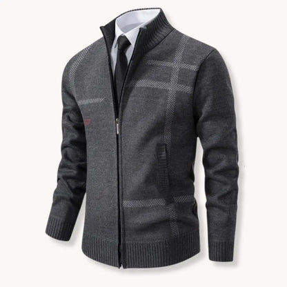 Knit Sweater - Full Zip Front & Soft Yarn Blend Warmth