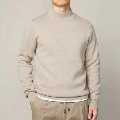 Knit Sweater – Half Turtleneck Collar & Holds Shape