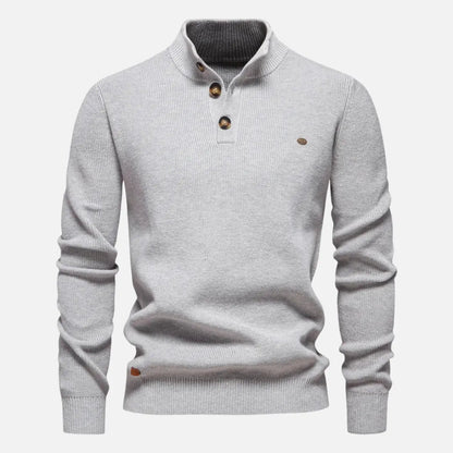 Knit Sweater - High Ribbed Turtleneck & Layering Ease