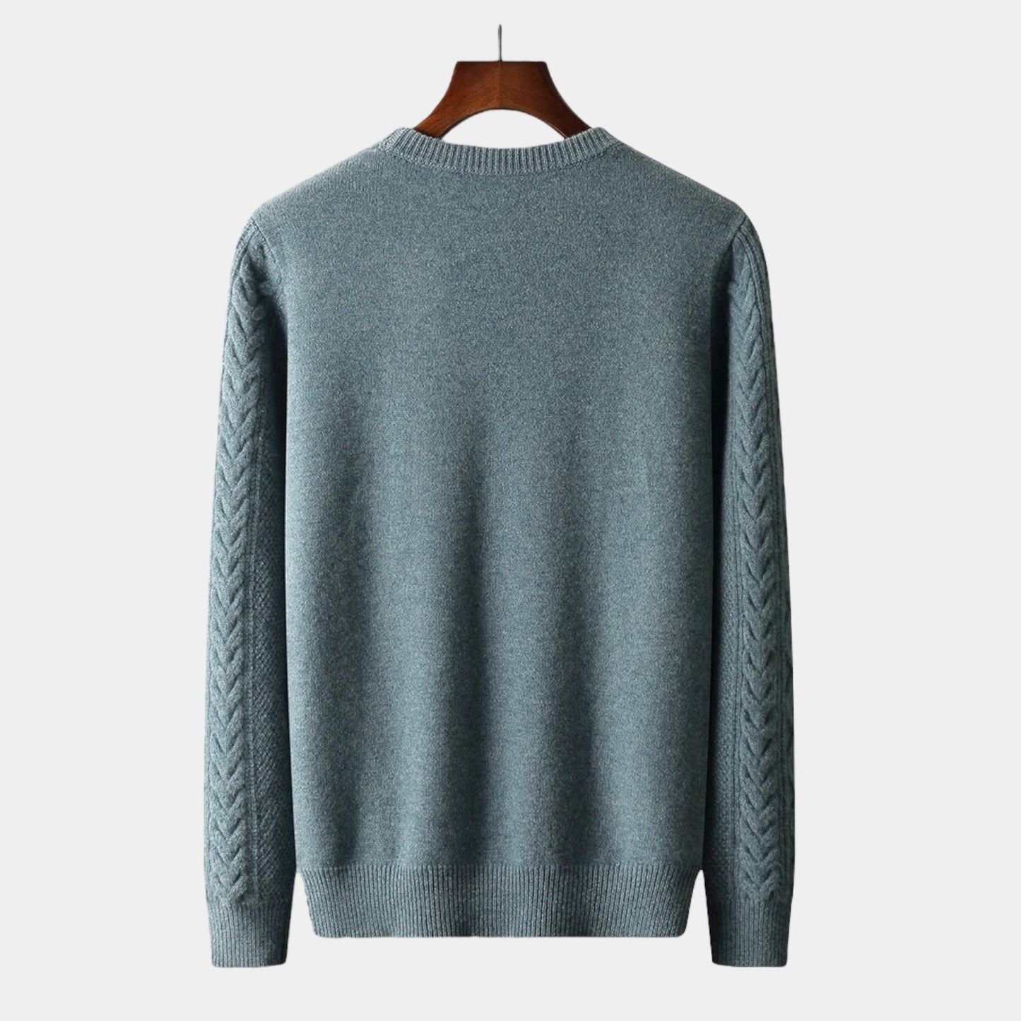 Knit Sweater - Jacquard Texture & Warm Comfort Fit