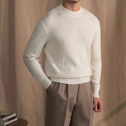 Knit Sweater – Ribbed Long Shape & Structured Warmth