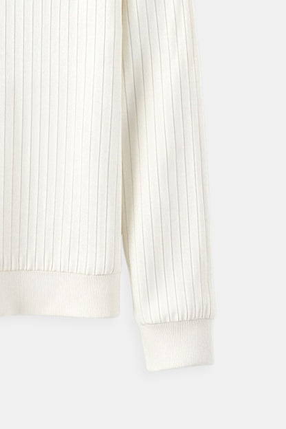 Knit Sweater – Ribbed Long Sleeve & Steady Warmth And Shape