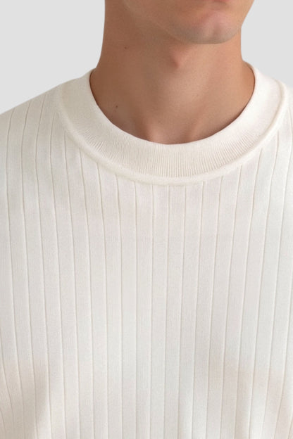 Knit Sweater – Ribbed Long Sleeve & Steady Warmth And Shape