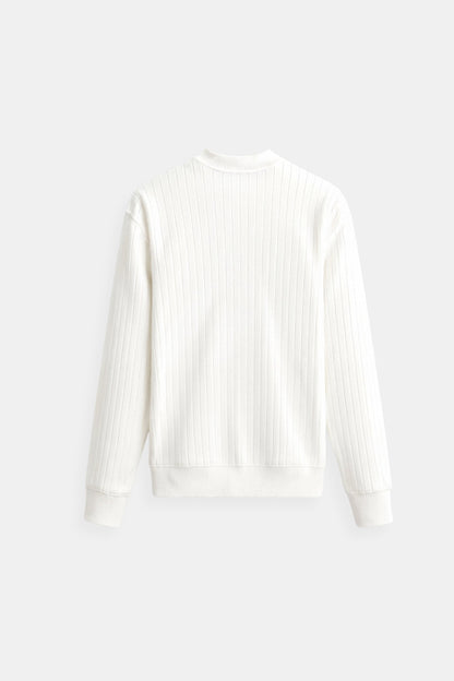 Knit Sweater – Ribbed Long Sleeve & Steady Warmth And Shape