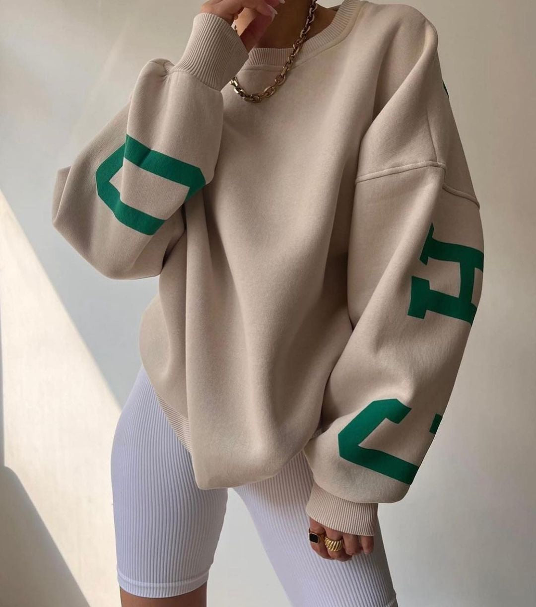 Knit Sweater - Soft Blend Oversized Cut And Easy Layering