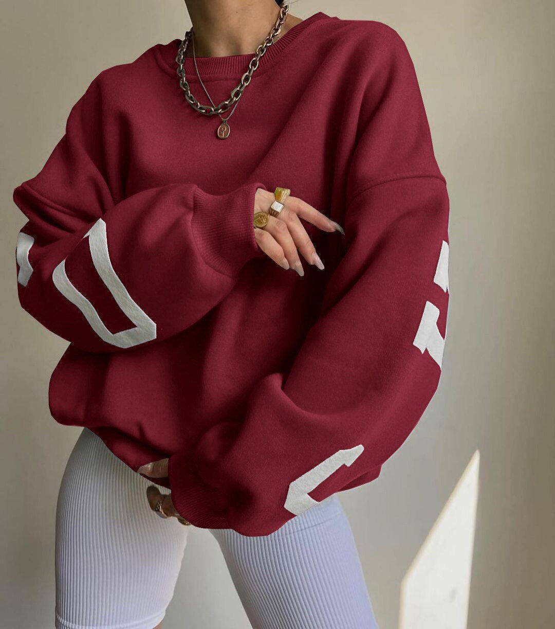 Knit Sweater - Soft Blend Oversized Cut And Easy Layering