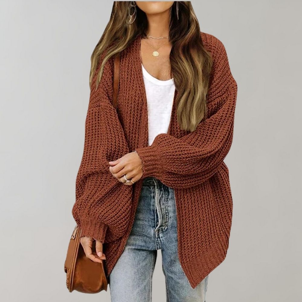 Knit Sweater Vest - Roomy Knit Pattern and Easy Layering