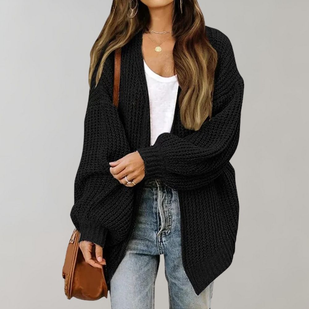 Knit Sweater Vest - Roomy Knit Pattern and Easy Layering