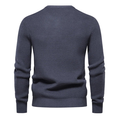 Knit Sweater – Patchwork Panels & Easy Layering Warmth
