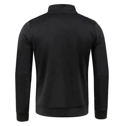Knit Sweater – Structured Polo Collar & Heat Retention