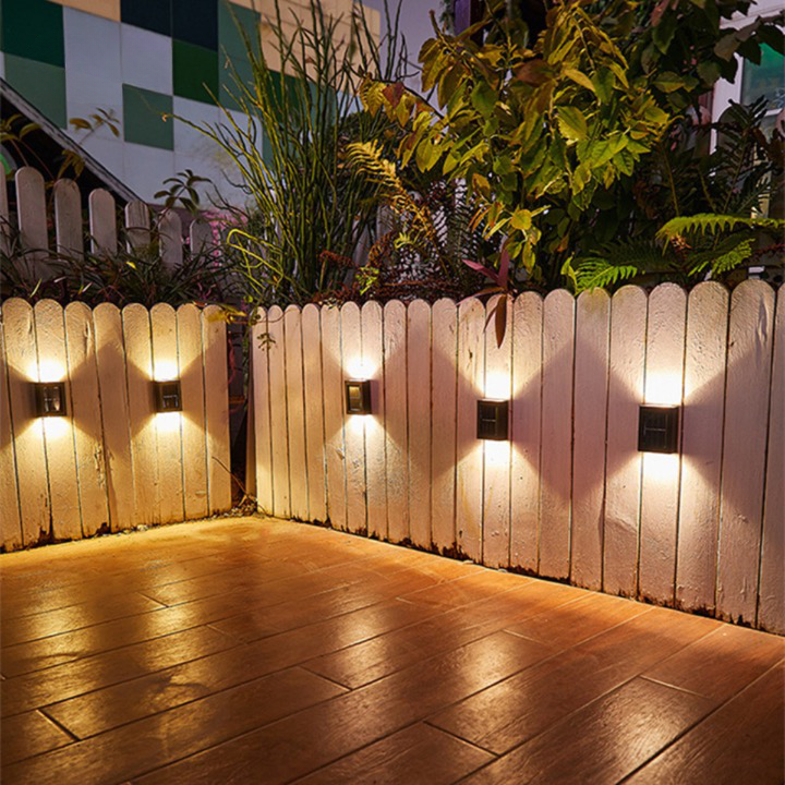 Solar Powered Outdoor LED Garden Wall Lights - BritishElegance