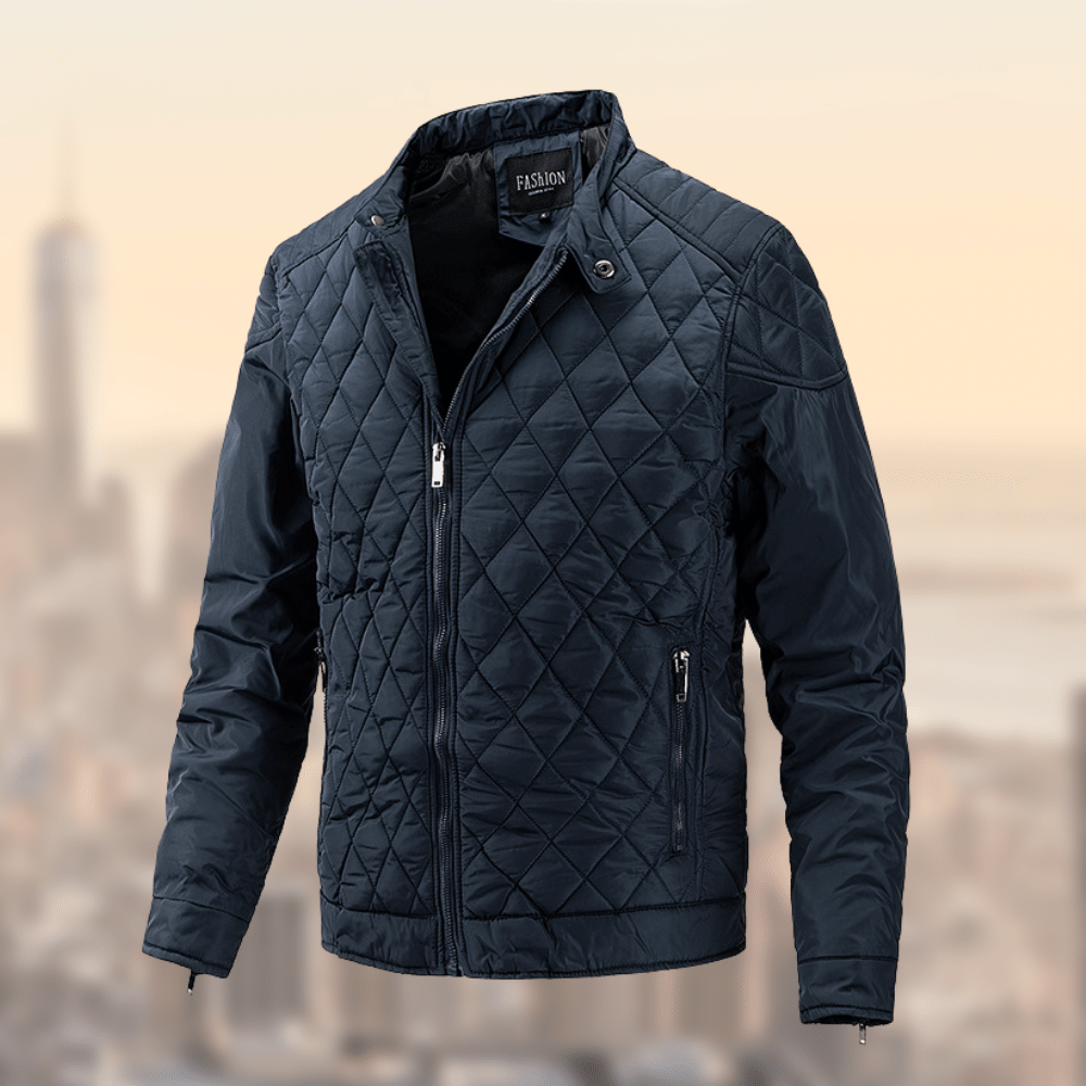 Slim Fit Leather Biker Jacket - Classic & Versatile Design - BritishElegance