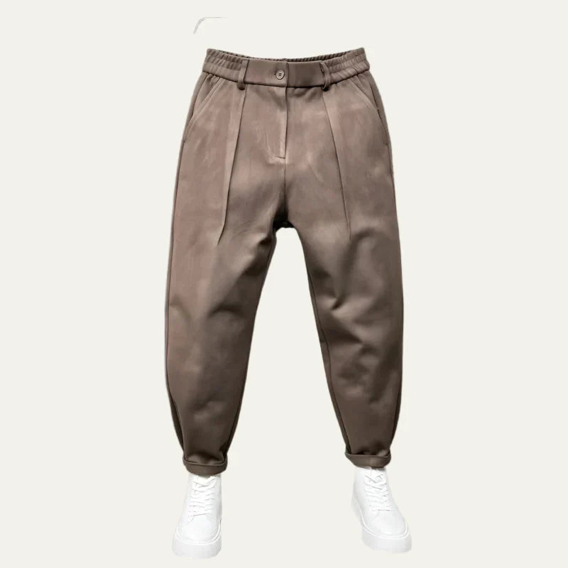 Men’s Voluminous Pleated Tapered Trousers