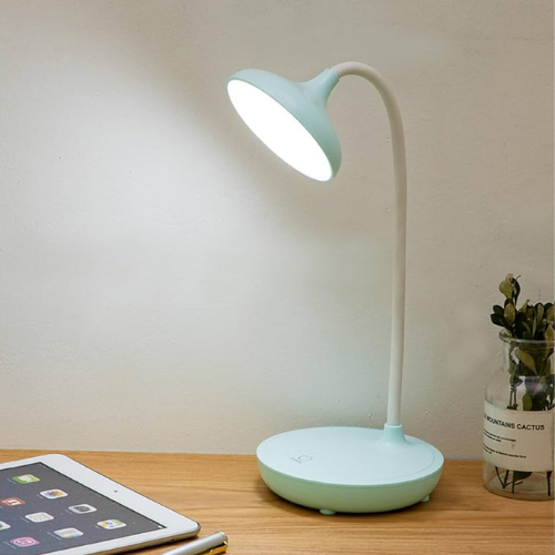 Compact LED Office Lamp with USB Port - BritishElegance