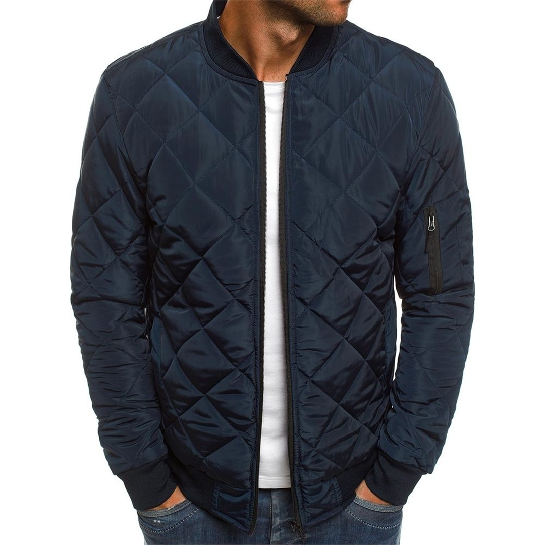Warm Padded Mens Bomber Jacket - BritishElegance