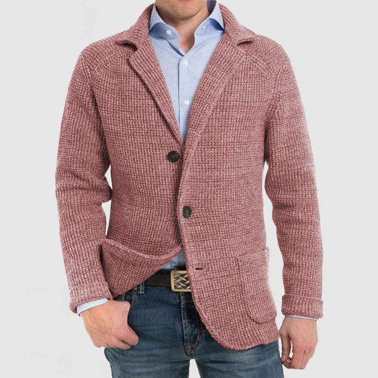 Classic Fit Men's Knit Blazer Jacket