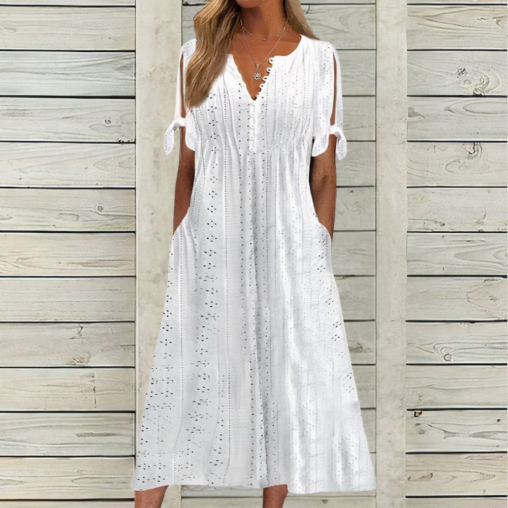 Comfy Womens Sundress with Short Sleeves