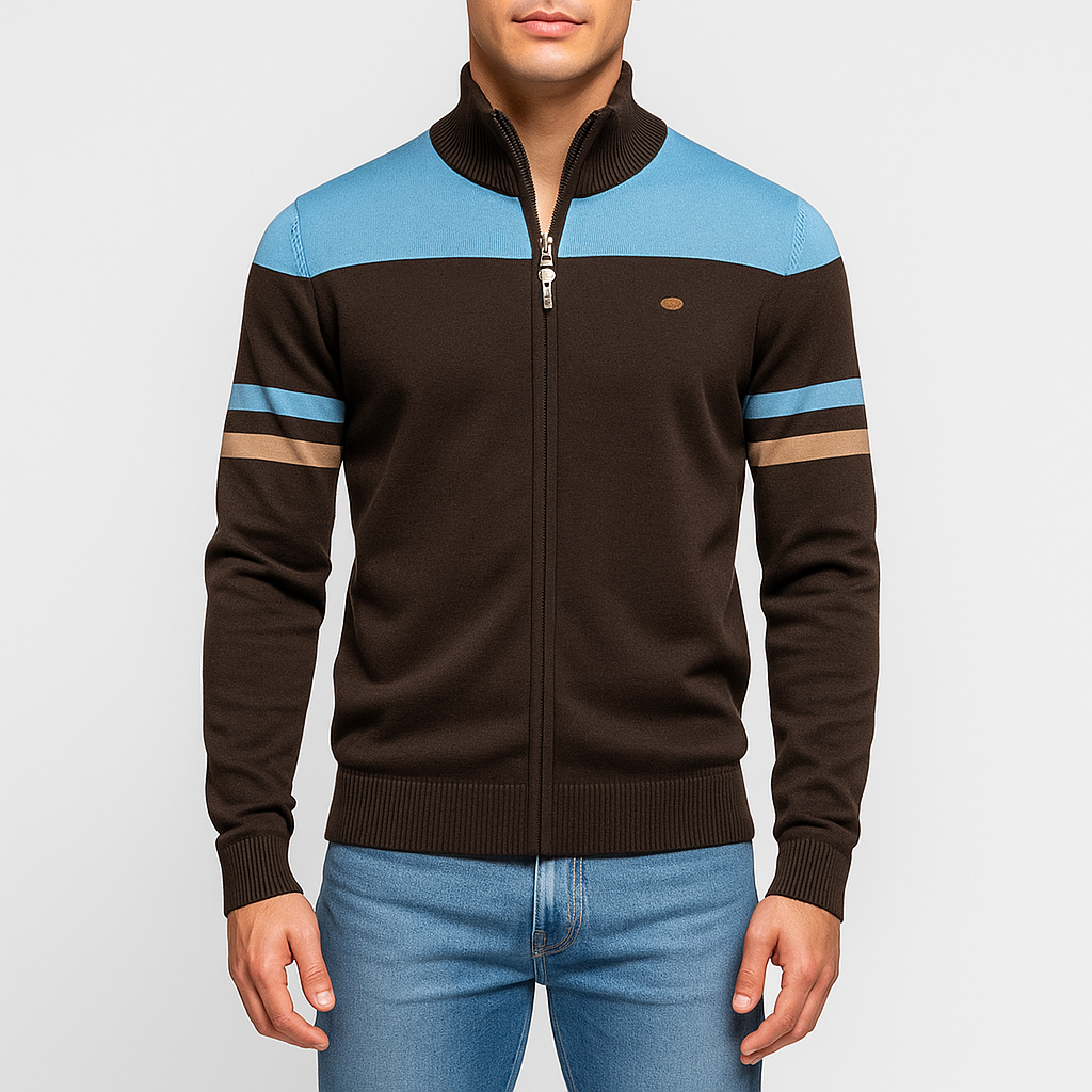 Atlas Retro Striped Bomber Jacket