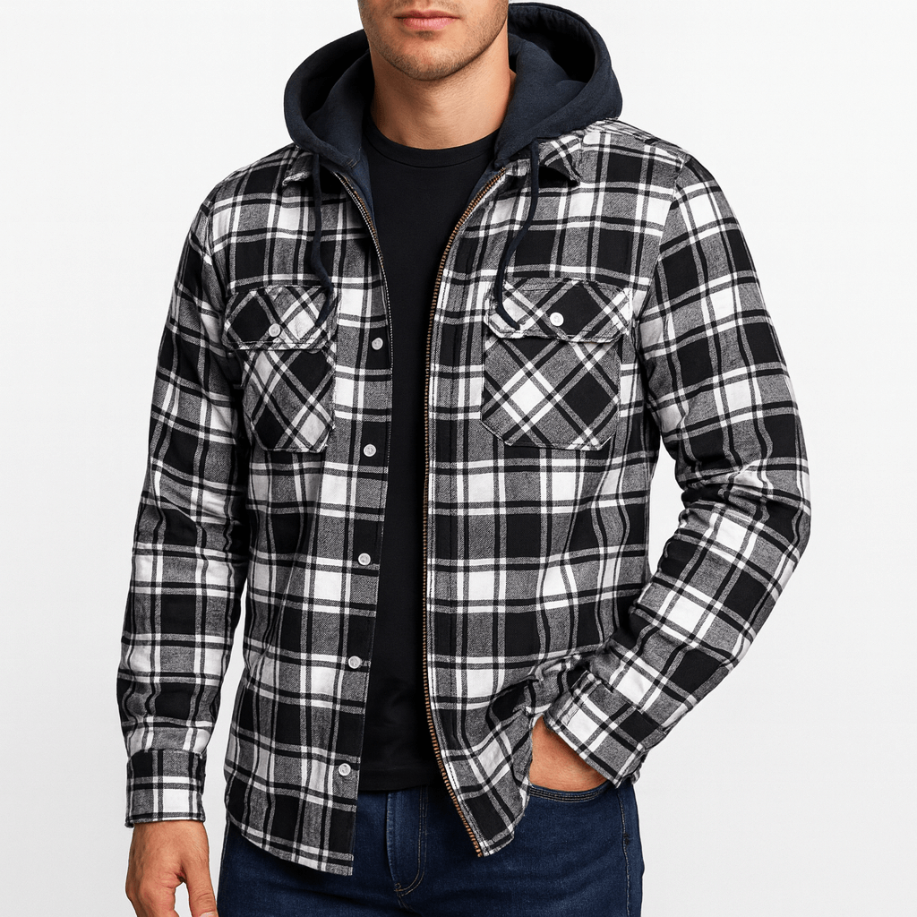 Bomber Plaid Jacket