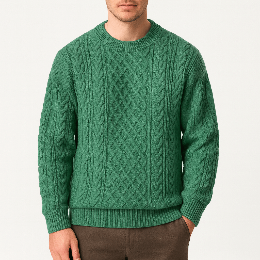 Cable Knit Crew Neck Jumper