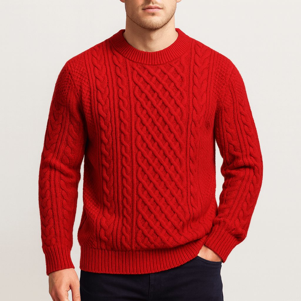 Cable Knit Crew Neck Jumper