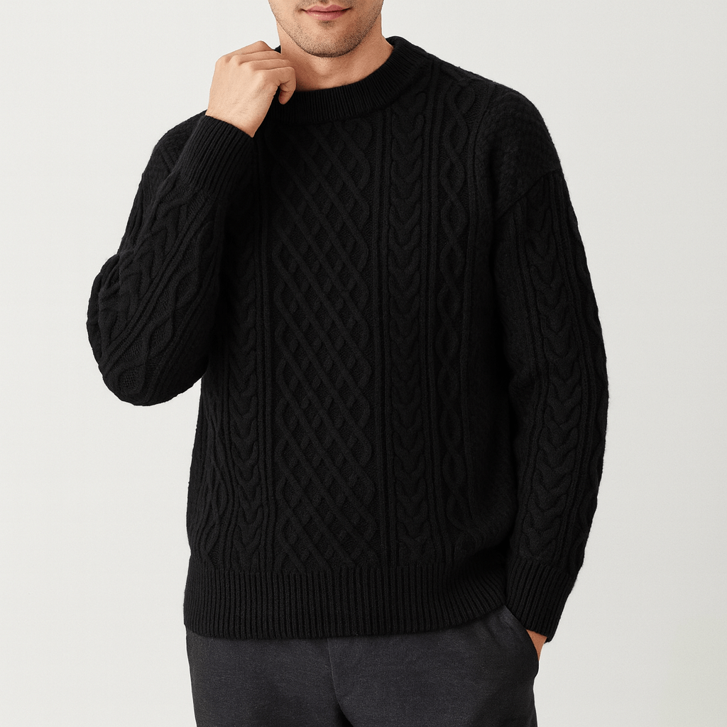 Cable Knit Crew Neck Jumper