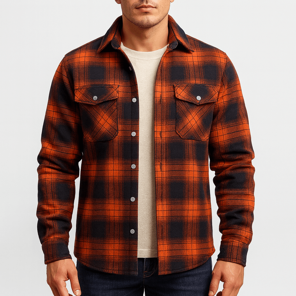Checked Bomber Jacket