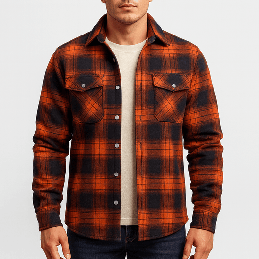 Checked Bomber Jacket