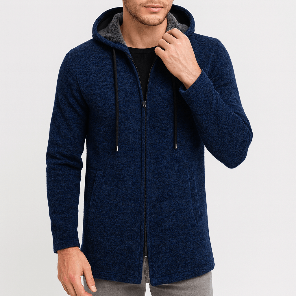 Chenille Hood Cardigan